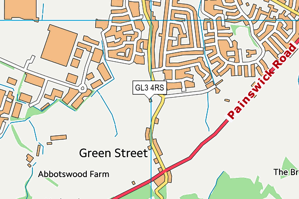 GL3 4RS map - OS VectorMap District (Ordnance Survey)