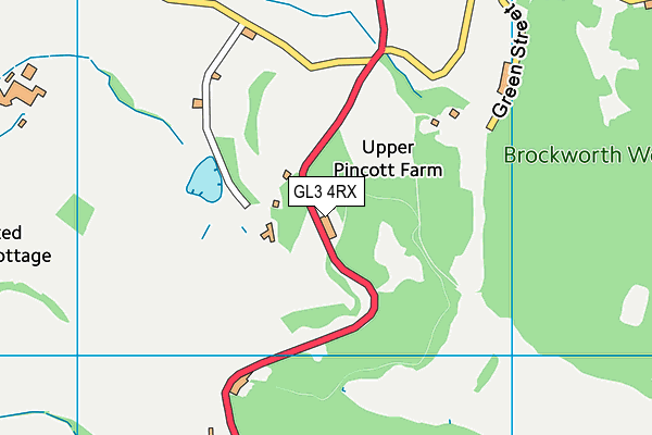 GL3 4RX map - OS VectorMap District (Ordnance Survey)