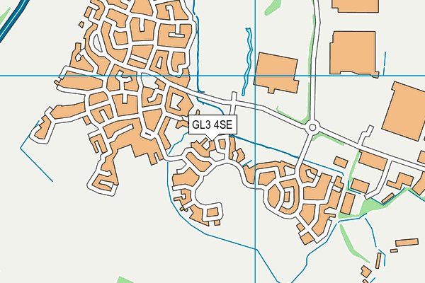 GL3 4SE map - OS VectorMap District (Ordnance Survey)
