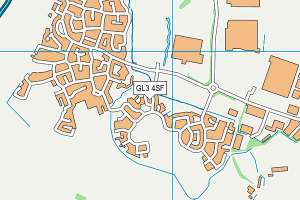 GL3 4SF map - OS VectorMap District (Ordnance Survey)