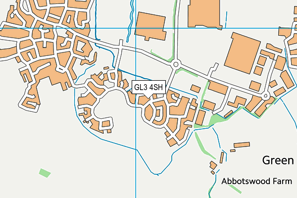 GL3 4SH map - OS VectorMap District (Ordnance Survey)