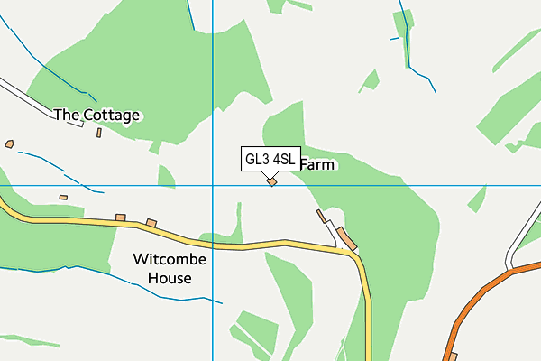 GL3 4SL map - OS VectorMap District (Ordnance Survey)