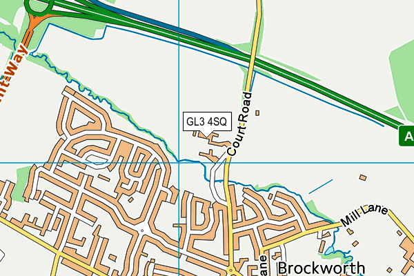 GL3 4SQ map - OS VectorMap District (Ordnance Survey)