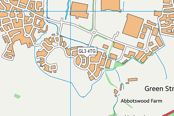 GL3 4TG map - OS VectorMap District (Ordnance Survey)