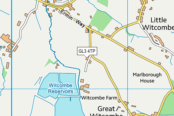 GL3 4TP map - OS VectorMap District (Ordnance Survey)