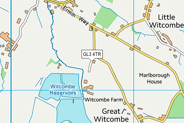 GL3 4TR map - OS VectorMap District (Ordnance Survey)