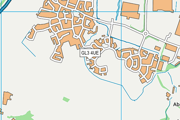 GL3 4UE map - OS VectorMap District (Ordnance Survey)