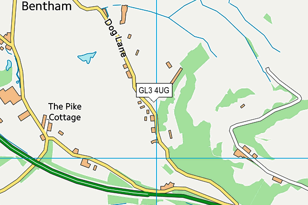 GL3 4UG map - OS VectorMap District (Ordnance Survey)