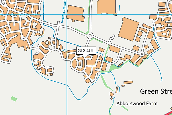 GL3 4UL map - OS VectorMap District (Ordnance Survey)