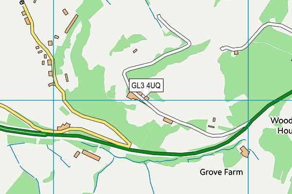 GL3 4UQ map - OS VectorMap District (Ordnance Survey)