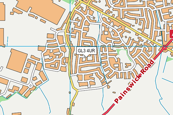 GL3 4UR map - OS VectorMap District (Ordnance Survey)