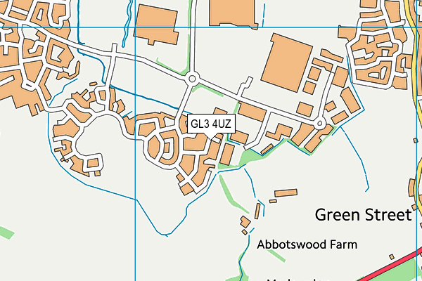 GL3 4UZ map - OS VectorMap District (Ordnance Survey)