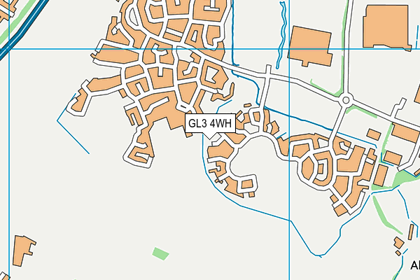 GL3 4WH map - OS VectorMap District (Ordnance Survey)