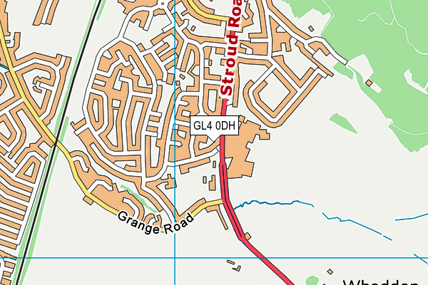 GL4 0DH map - OS VectorMap District (Ordnance Survey)