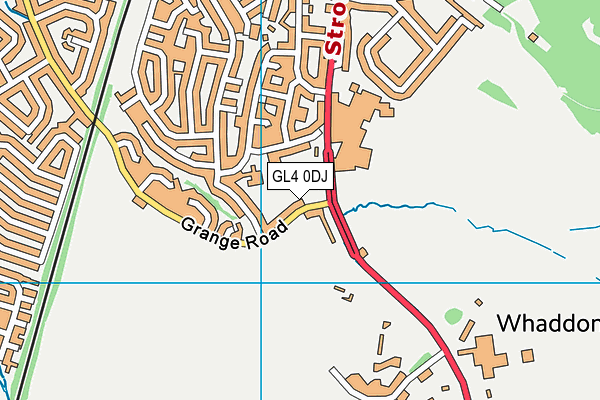 GL4 0DJ map - OS VectorMap District (Ordnance Survey)