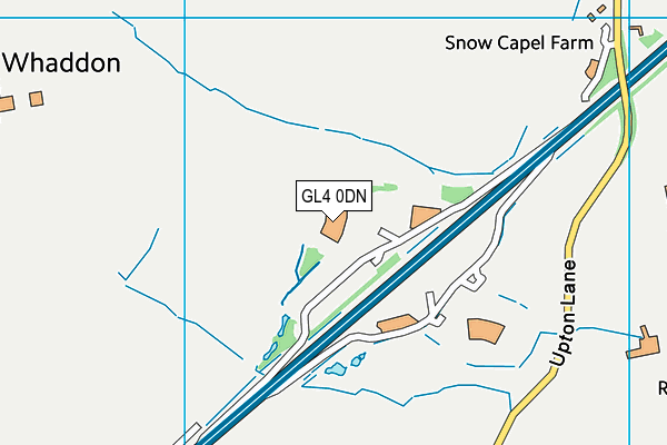 GL4 0DN map - OS VectorMap District (Ordnance Survey)