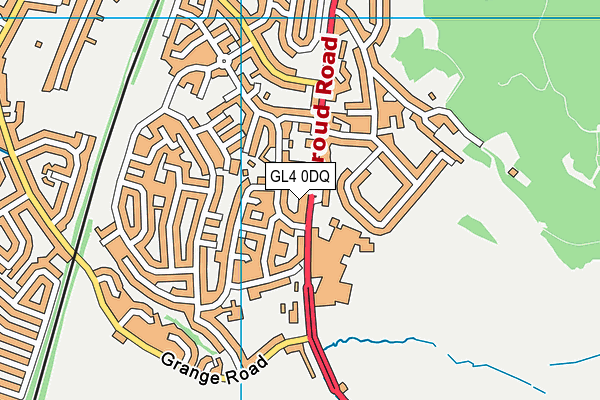 GL4 0DQ map - OS VectorMap District (Ordnance Survey)