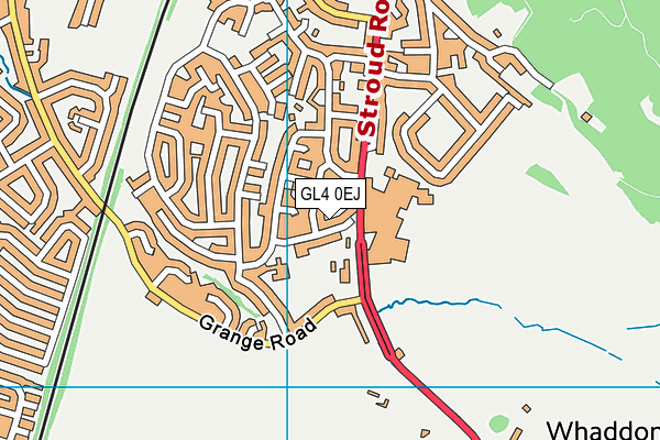 GL4 0EJ map - OS VectorMap District (Ordnance Survey)