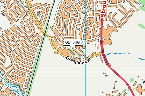 GL4 0HG map - OS VectorMap District (Ordnance Survey)