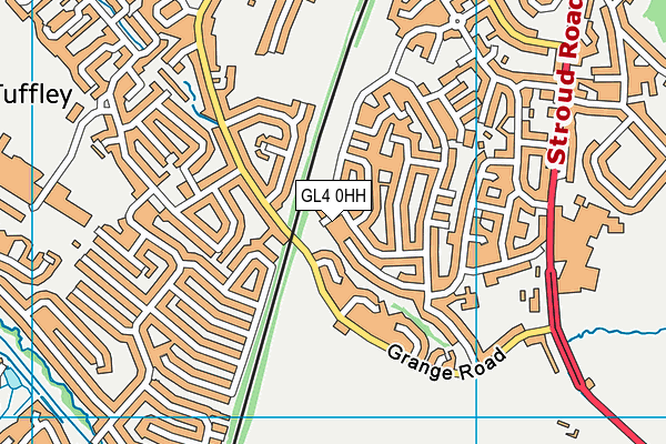 GL4 0HH map - OS VectorMap District (Ordnance Survey)