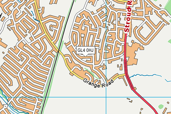 GL4 0HJ map - OS VectorMap District (Ordnance Survey)