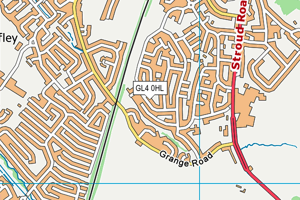 GL4 0HL map - OS VectorMap District (Ordnance Survey)