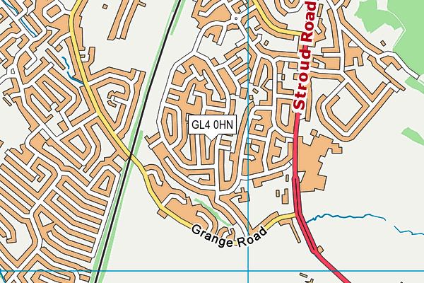 GL4 0HN map - OS VectorMap District (Ordnance Survey)