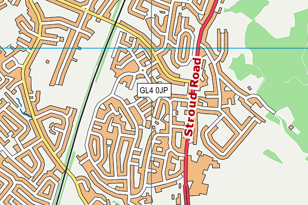 GL4 0JP map - OS VectorMap District (Ordnance Survey)