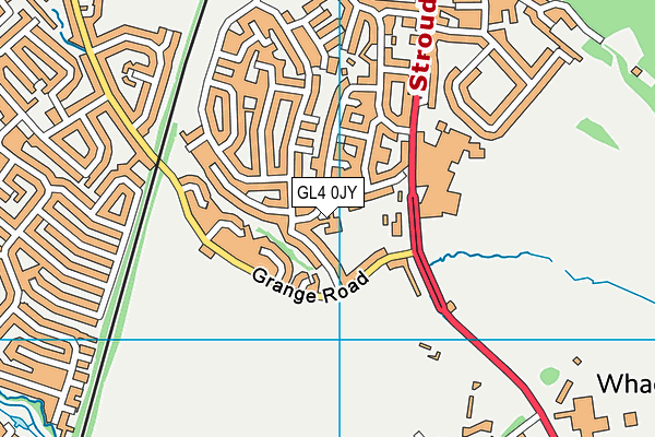 GL4 0JY map - OS VectorMap District (Ordnance Survey)