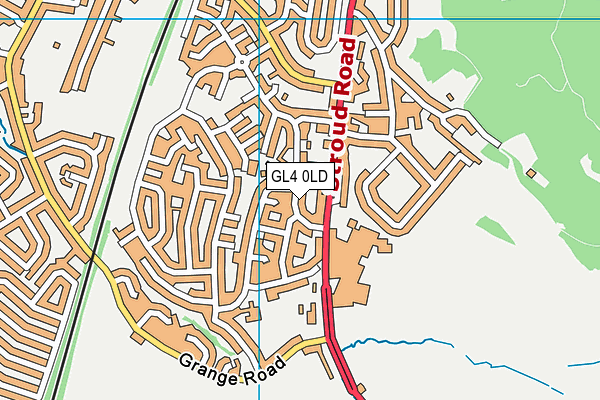 GL4 0LD map - OS VectorMap District (Ordnance Survey)