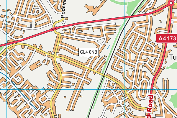 GL4 0NB map - OS VectorMap District (Ordnance Survey)