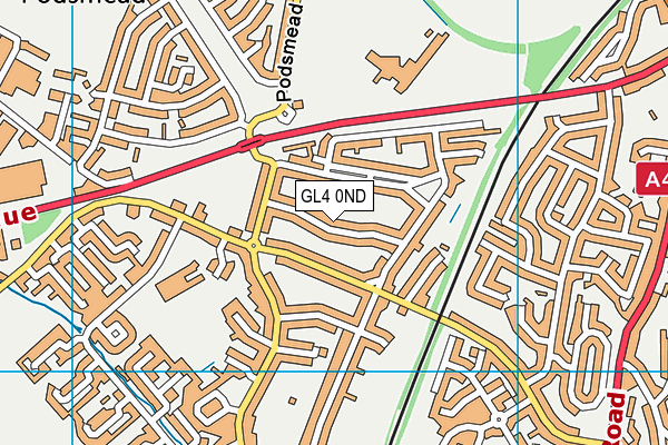 GL4 0ND map - OS VectorMap District (Ordnance Survey)