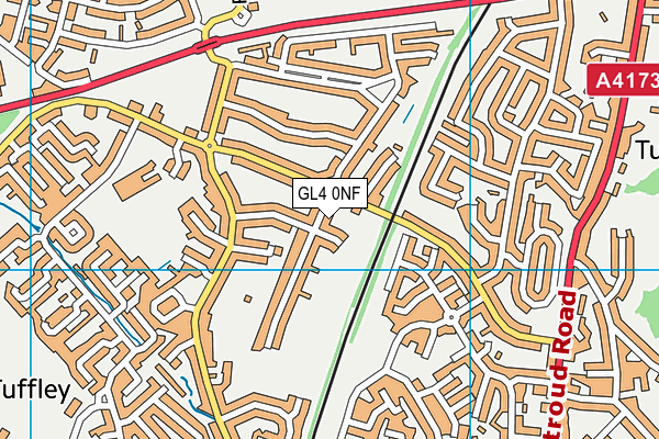 Randwick Road Park map (GL4 0NF) - OS VectorMap District (Ordnance Survey)