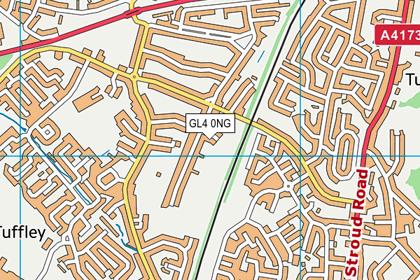 GL4 0NG map - OS VectorMap District (Ordnance Survey)