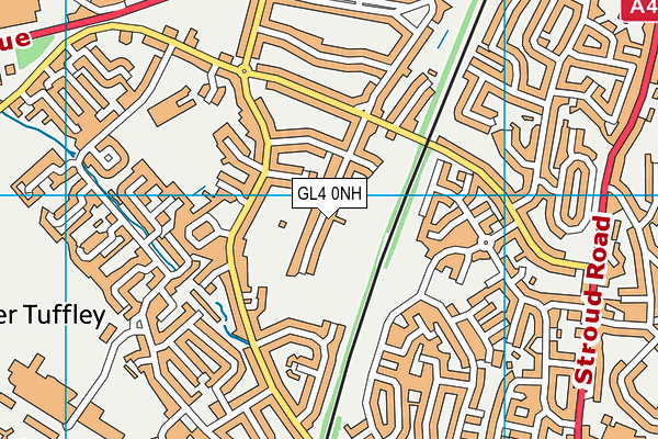 GL4 0NH map - OS VectorMap District (Ordnance Survey)
