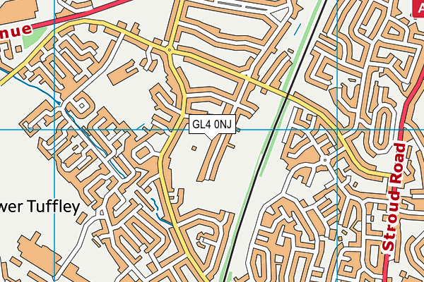 GL4 0NJ map - OS VectorMap District (Ordnance Survey)