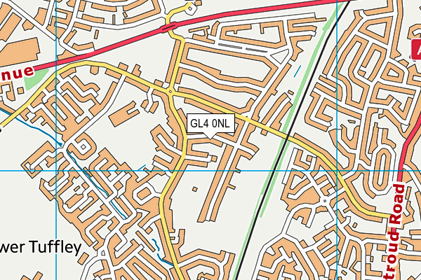 GL4 0NL map - OS VectorMap District (Ordnance Survey)