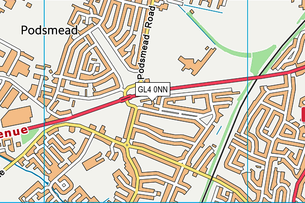 GL4 0NN map - OS VectorMap District (Ordnance Survey)