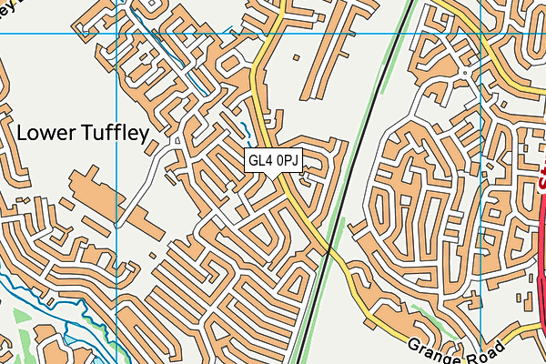 GL4 0PJ map - OS VectorMap District (Ordnance Survey)