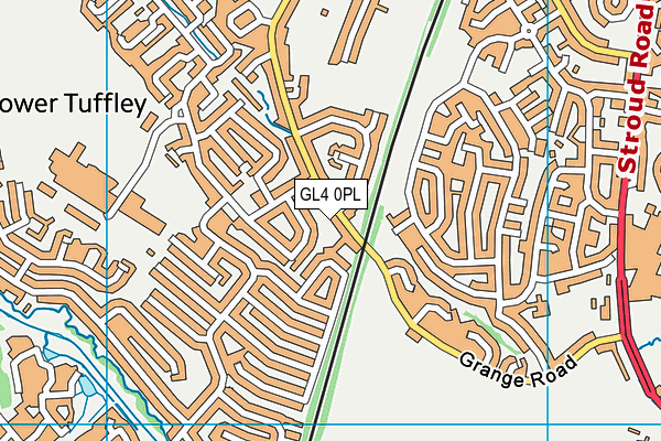 GL4 0PL map - OS VectorMap District (Ordnance Survey)