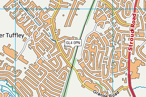 GL4 0PN map - OS VectorMap District (Ordnance Survey)