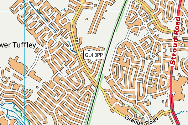 GL4 0PP map - OS VectorMap District (Ordnance Survey)