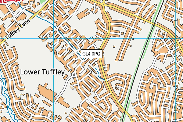 GL4 0PQ map - OS VectorMap District (Ordnance Survey)