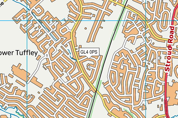 GL4 0PS map - OS VectorMap District (Ordnance Survey)