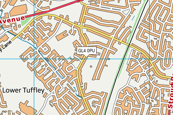 GL4 0PU map - OS VectorMap District (Ordnance Survey)