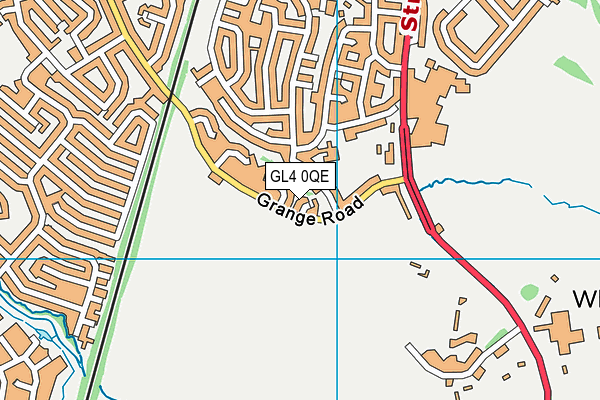 GL4 0QE map - OS VectorMap District (Ordnance Survey)
