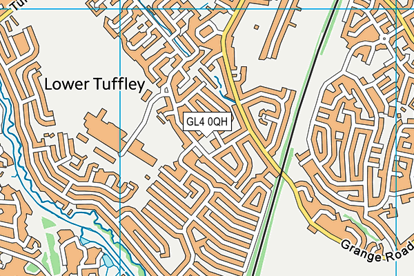 GL4 0QH map - OS VectorMap District (Ordnance Survey)