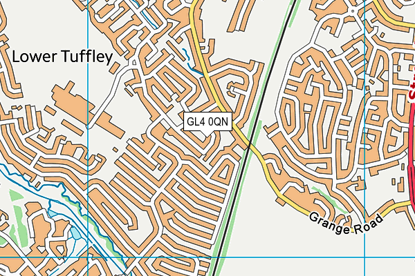 GL4 0QN map - OS VectorMap District (Ordnance Survey)