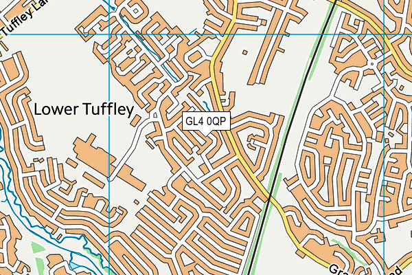 GL4 0QP map - OS VectorMap District (Ordnance Survey)