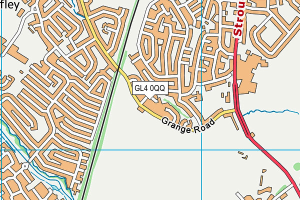 GL4 0QQ map - OS VectorMap District (Ordnance Survey)